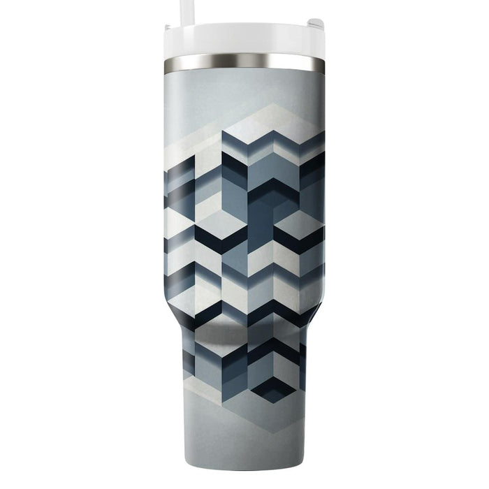 Sleek Hexagonal Pattern  Tumblers With Lids