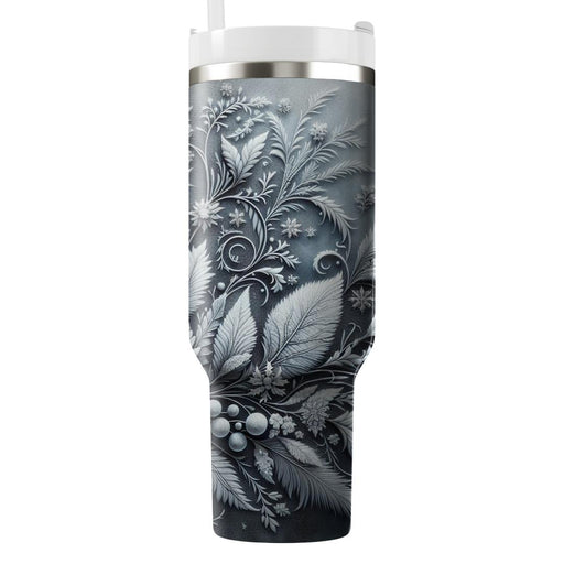 Winter Frost Garden  Travel Tumblers