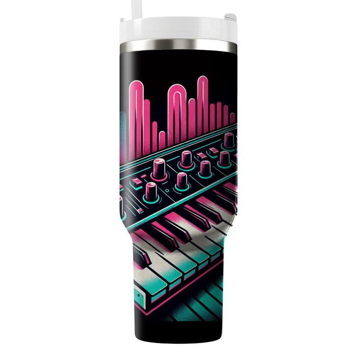 Vintage Synth Wave  Tumblers With Lids