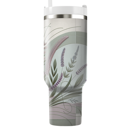 Timeless Lavender And Sage  Tumblers With Lids