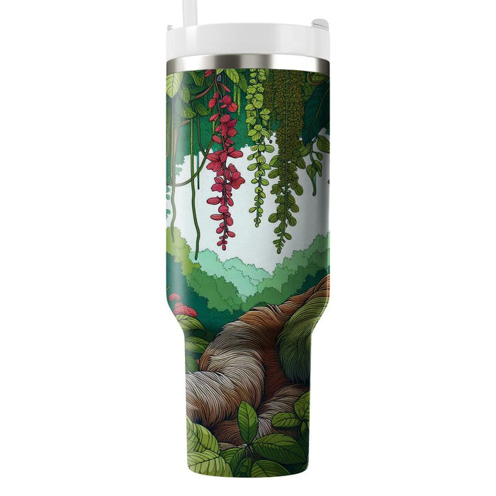 Gentle Sloth Forest Retreat  Personalized Tumblers