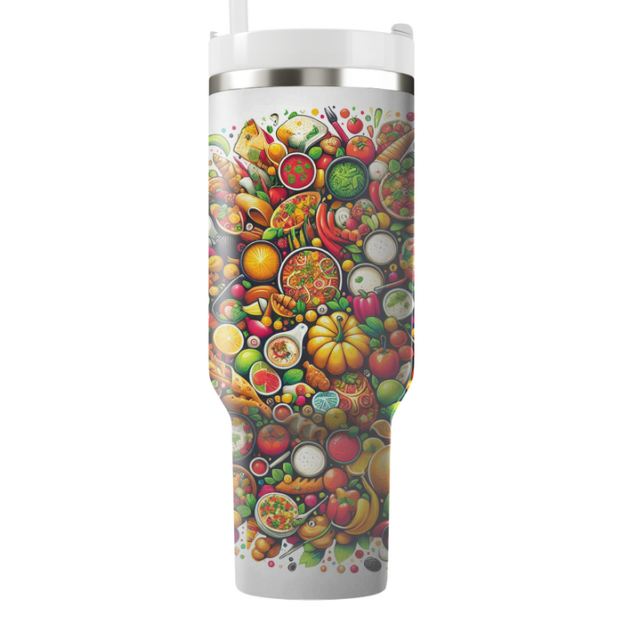 Fusion Of Flavors - Food Festival  Decorative Tumblers