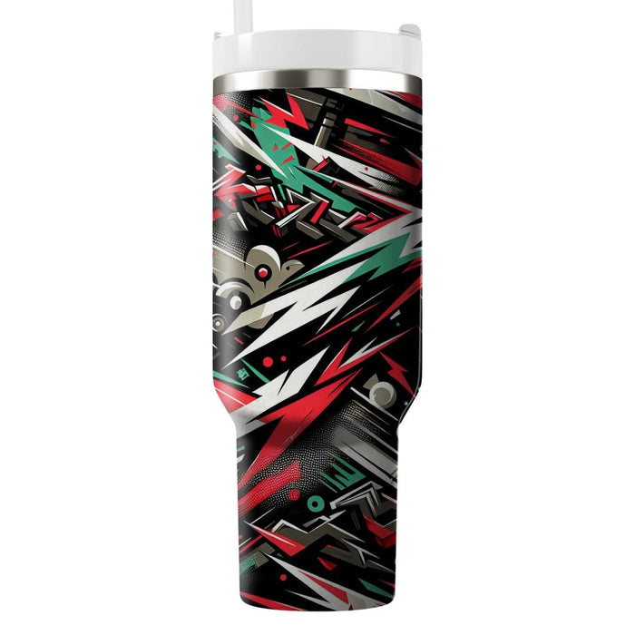 Urban Graffiti Pulse  Travel Tumblers