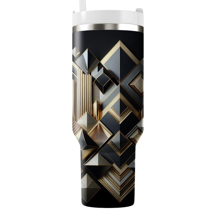 Geometric Glitz  Personalized Tumblers