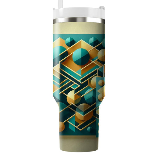 Abstract Geometric Sphere  Personalized Tumblers