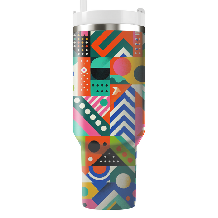 Funky Retro Patterns  Personalized Tumblers