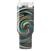 Abstract Spiral Pattern Tumbler Cups