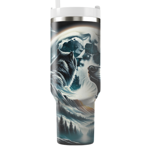 Majestic Wolf Spirit  Tumbler Cups