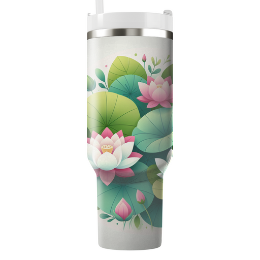 Vibrant Lotus Flower  Custom Tumblers