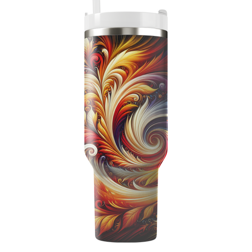 Autumn Leaf Swirl  Travel Tumblers