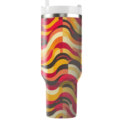 Abstract Wave Forms Custom Tumblers