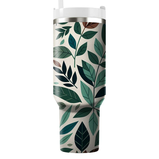 Abstract Leaf Pattern Symphony  Custom Tumblers