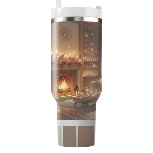 Winter Cozy Evening  Personalized Tumblers