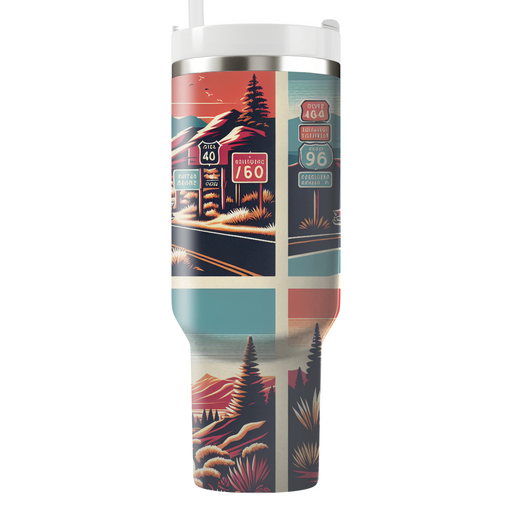 Classic Americana Road Trip Unique Tumblers