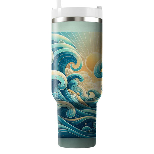 Artistic Wave  Insulated Tumblers