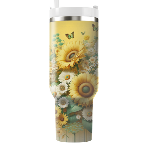 Whimsical Flower Parade  Insulated Tumblers