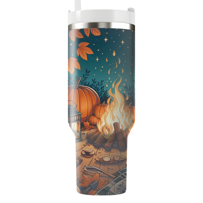 Autumn Evening Gathering  Personalized Tumblers