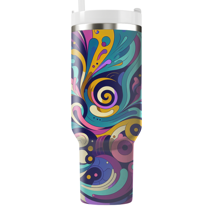 Vibrant Abstract Swirls  Custom Tumblers