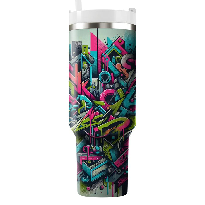 80s Graffiti Vibe  Insulated Tumblers