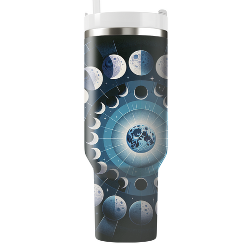 Celestial Moon Phases Decorative Tumblers