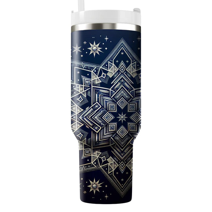 Starry Night Geometric  Tumblers For Gifts