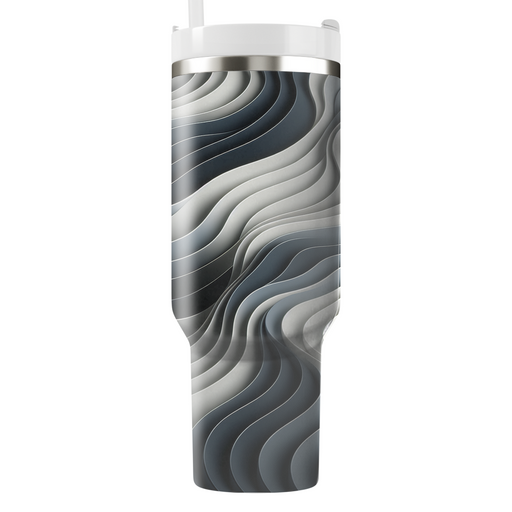 Sleek Modern Waves  Unique Tumblers