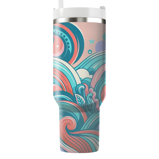 Whimsical Waves  Custom Tumblers