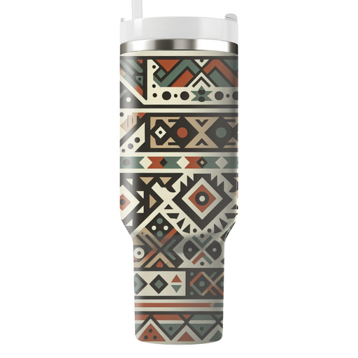 Geometric Tribal Motif  Decorative Tumblers