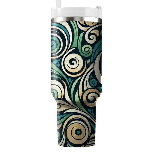 Artful Spiral Pattern  Custom Tumblers