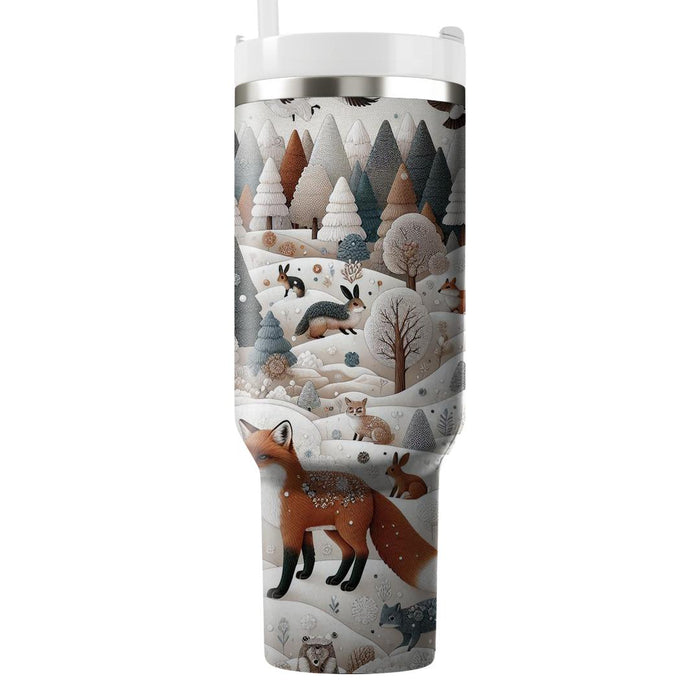 Winter Woodland Animals  Insulated Tumblers