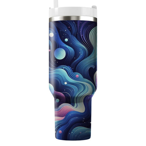 Galactic Retro Waves  Unique Tumblers