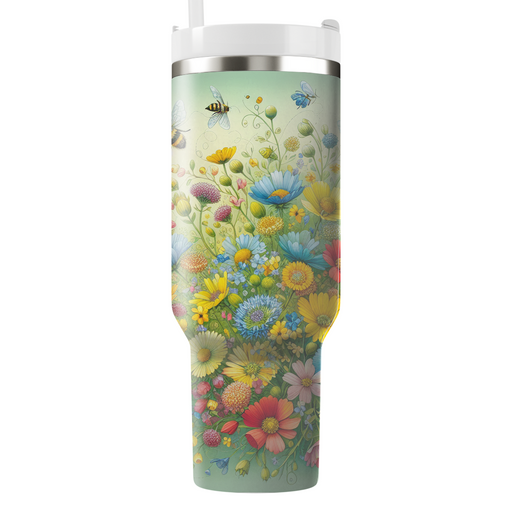 Spring Whimsical Garden  Personalized Tumblers