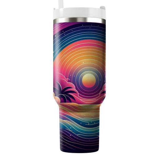 Vibrant Sunset  Tumbler Cups