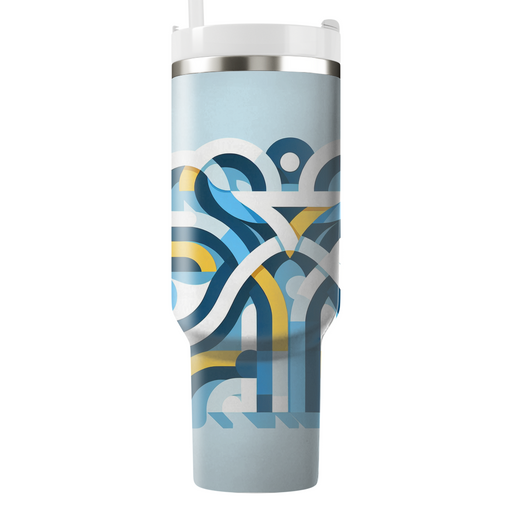 Breezy Geometric Arches  Custom Tumblers