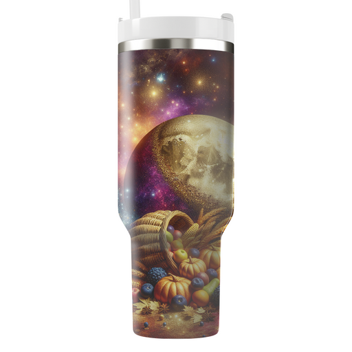 Galactic Harvest Moon Tumblers With Lids