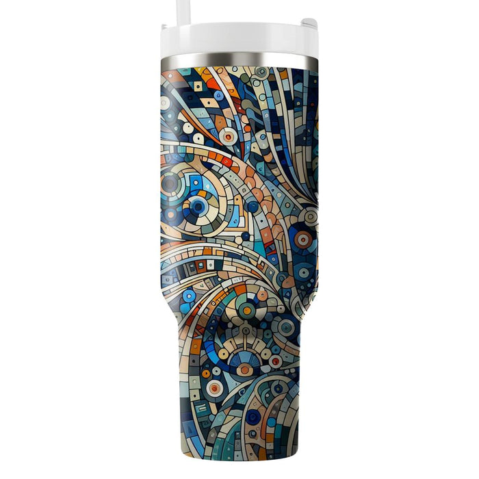 Artistic Mosaic Tile  Insulated Tumblers