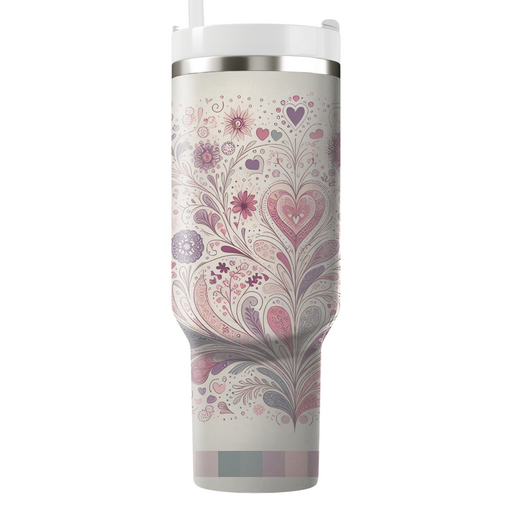 Blooming Connections - Floral Friendship Day  Decorative Tumblers