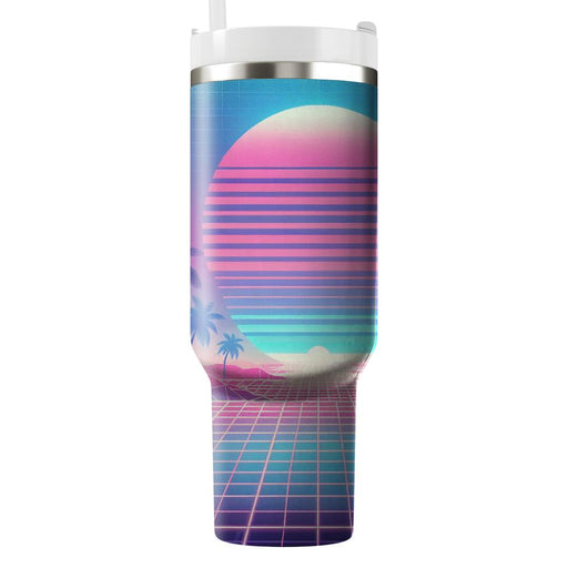 Vaporwave Grid  Tumblers For Gifts