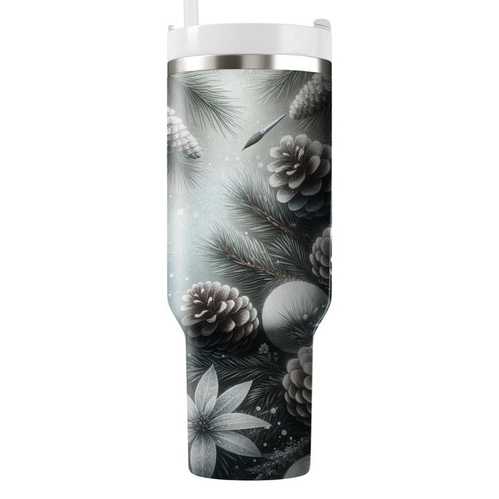 Winter Pine Cone Elegance  Tumbler Cups