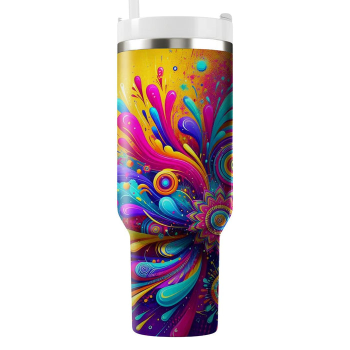 Whirlwind Of Colors - Holi Festival  Tumbler Cups