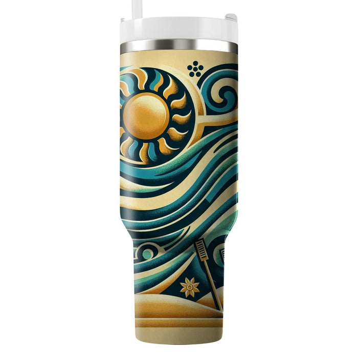 Sunshine And Surf  Custom Tumblers