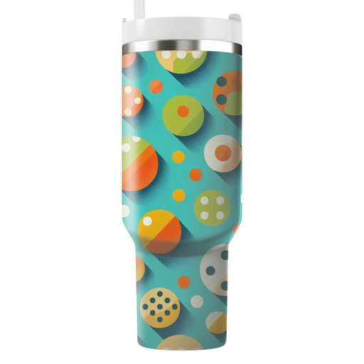 Retro Polka Dot Dance Decorative Tumblers