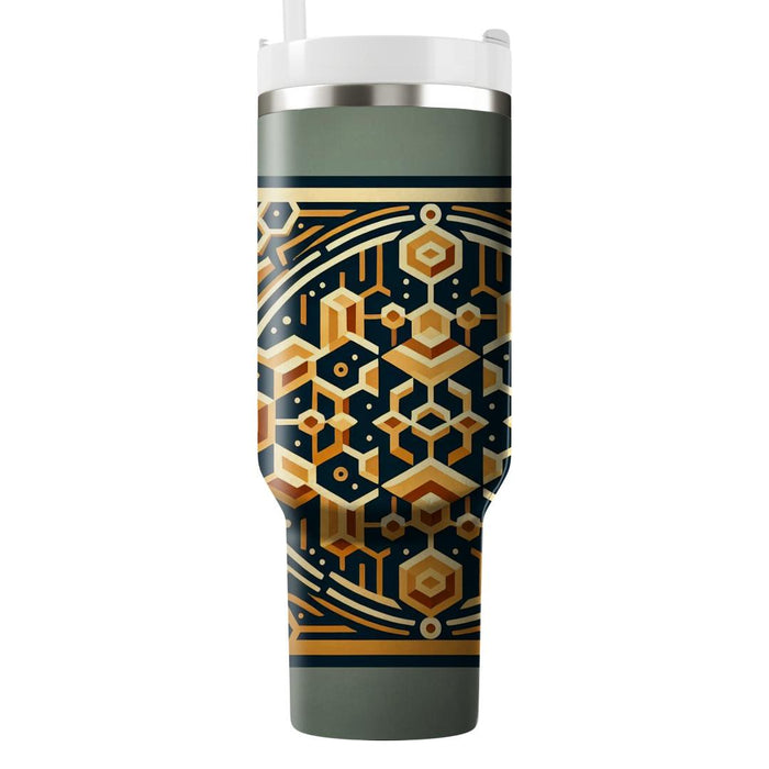 Sophisticated Honeycomb Pattern  Decorative Tumblers