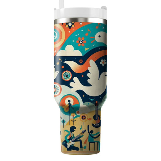 Woodstock-inspired Dreamer  Tumblers With Lids