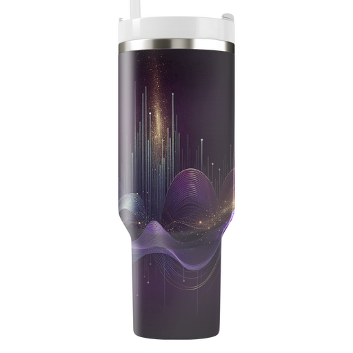 Soundwaves Of Togetherness - New Year Abstract  Travel Tumblers