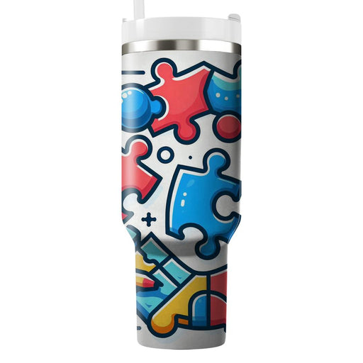 Retro Jigsaw  Unique Tumblers