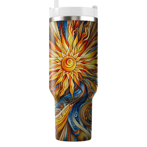 Vibrant Horizons - A Summer Solstice Celebration  Unique Tumblers