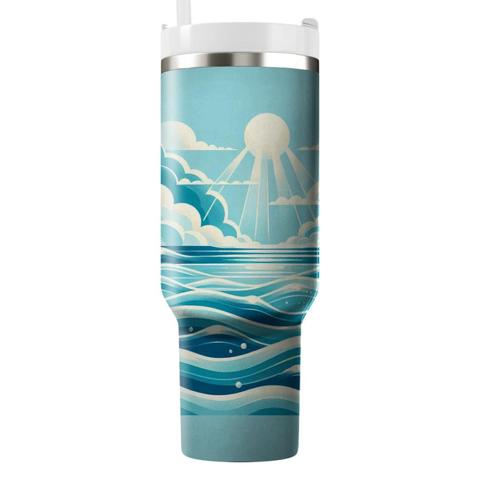 Serene Ocean Breeze  Tumbler Cups