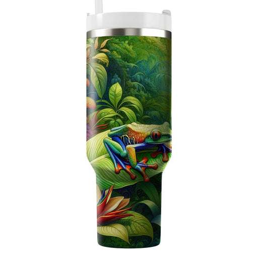 Vibrant Frog Rainforest  Decorative Tumblers