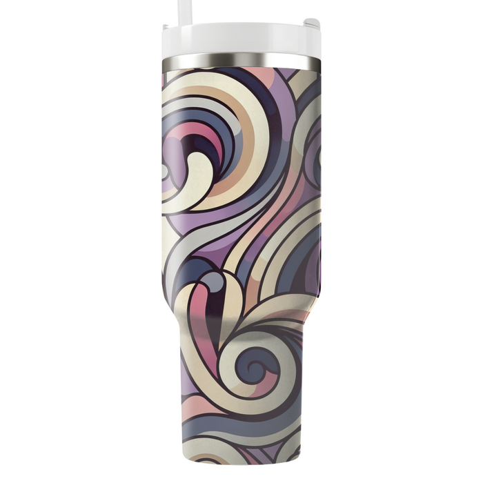 Abstract Floral Swirl  Insulated Tumblers